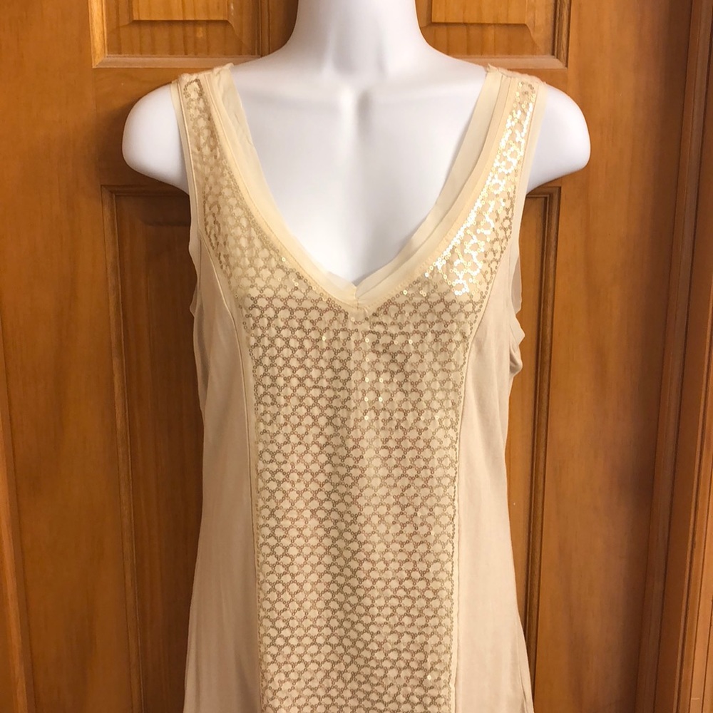 Gold sequin top